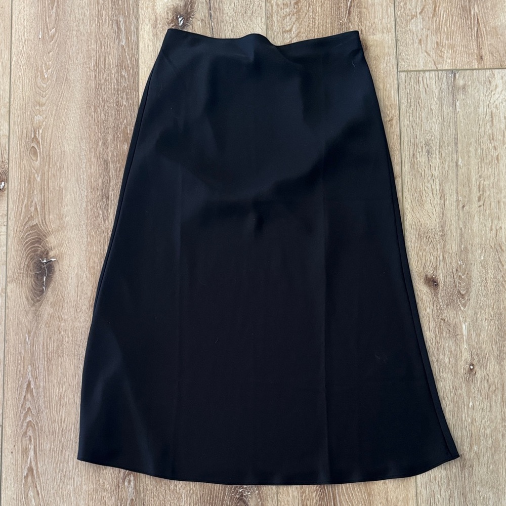 J. Crew | Black A-Line Midi Skirt | size XS